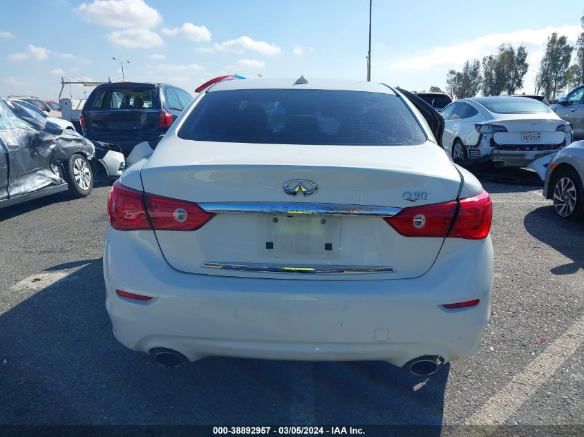 2014 Infiniti Q50 Premium VIN: JN1BV7AP9EM681406 Lot: 38892957