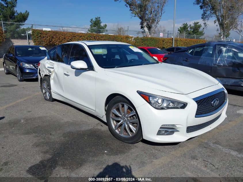 2014 Infiniti Q50 Premium VIN: JN1BV7AP9EM681406 Lot: 38892957