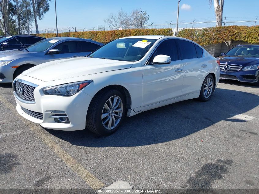 2014 Infiniti Q50 Premium VIN: JN1BV7AP9EM681406 Lot: 38892957