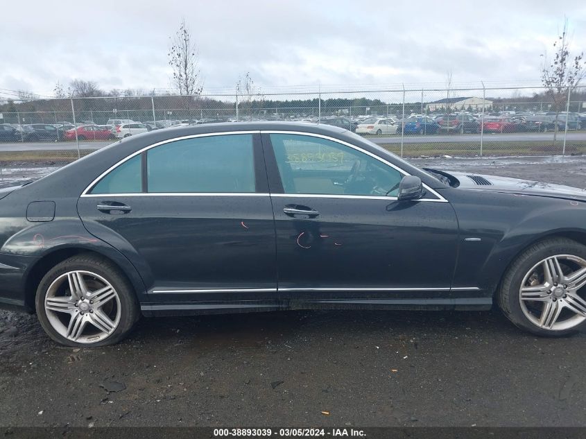 2012 Mercedes-Benz S 550 4Matic VIN: WDDNG9EB0CA444967 Lot: 38893039