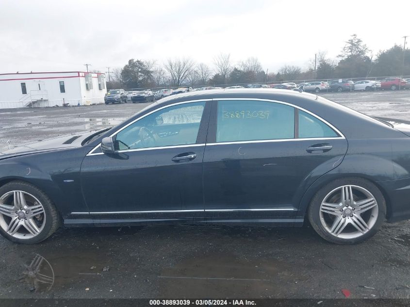 2012 Mercedes-Benz S 550 4Matic VIN: WDDNG9EB0CA444967 Lot: 38893039