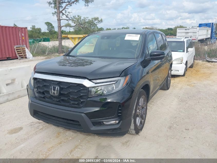 2022 Honda Passport 2Wd Ex-L VIN: 5FNYF7H52NB003369 Lot: 38893397