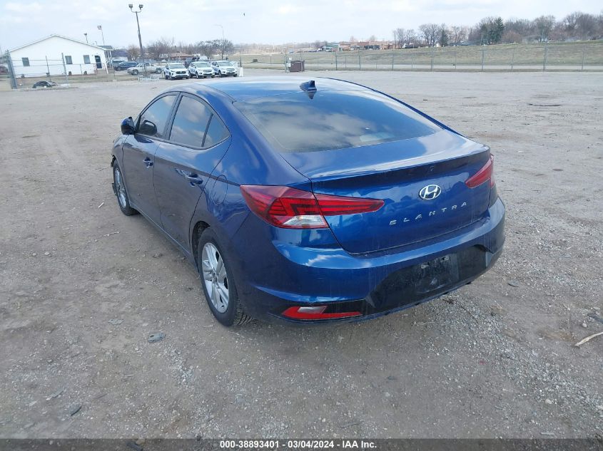 2020 Hyundai Elantra Sel VIN: 5NPD84LF5LH553283 Lot: 38893401