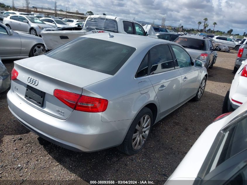 2013 Audi A4 2.0T Premium VIN: WAUBFAFL7DA161358 Lot: 38893558