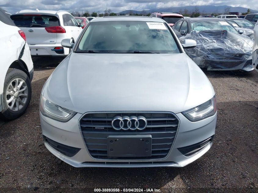 2013 Audi A4 2.0T Premium VIN: WAUBFAFL7DA161358 Lot: 38893558