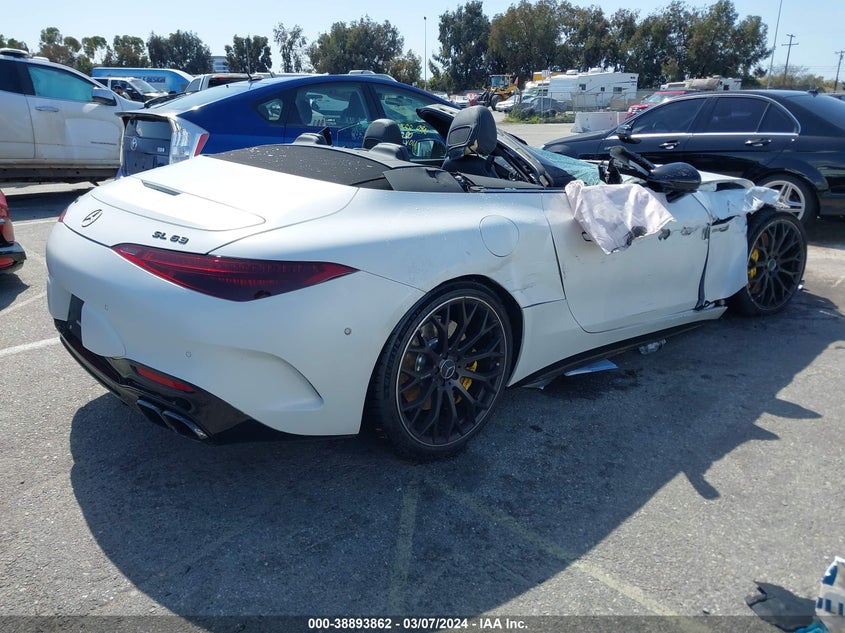 2022 MERCEDES-BENZ AMG SL 63 VIN: W1KVK8BBXNF004550