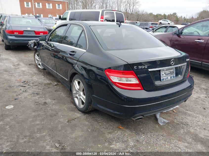 2011 Mercedes-Benz C 300 Luxury 4Matic/Sport 4Matic VIN: WDDGF8BBXBR156481 Lot: 38894128