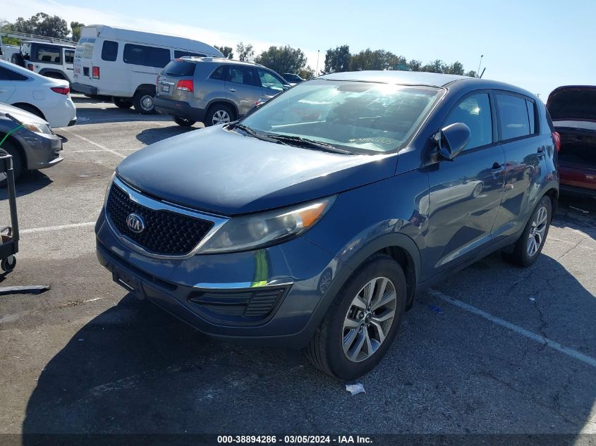 2015 Kia Sportage Lx VIN: KNDPB3AC9F7692603 Lot: 38894286