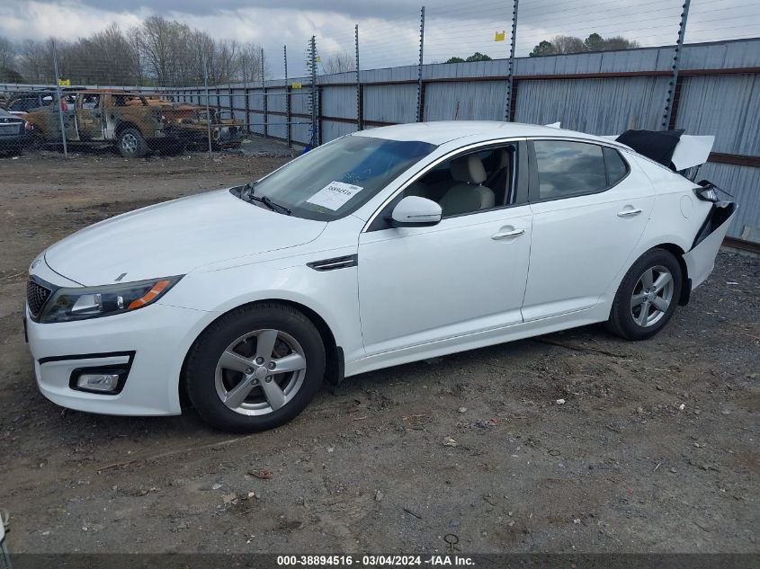 2014 Kia Optima Lx VIN: 5XXGM4A71EG313635 Lot: 38894516