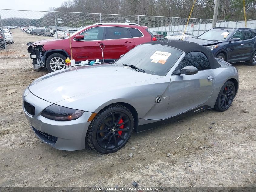 2006 BMW Z4 3.0I VIN: 4USBU33516LW58398 Lot: 38894843