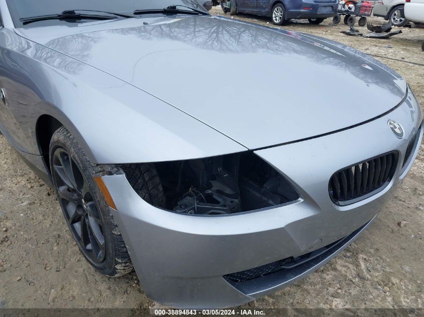 2006 BMW Z4 3.0I VIN: 4USBU33516LW58398 Lot: 38894843