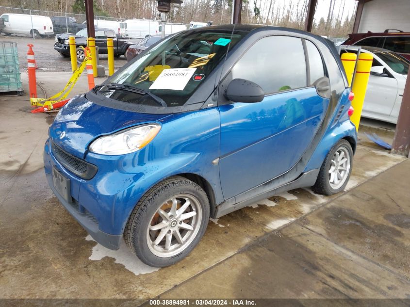 2008 Smart Fortwo Passion/Pure VIN: WMEEJ31X98K160816 Lot: 38894981