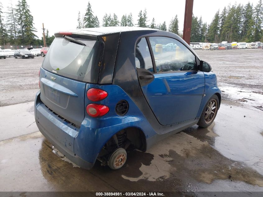 2008 Smart Fortwo Passion/Pure VIN: WMEEJ31X98K160816 Lot: 38894981