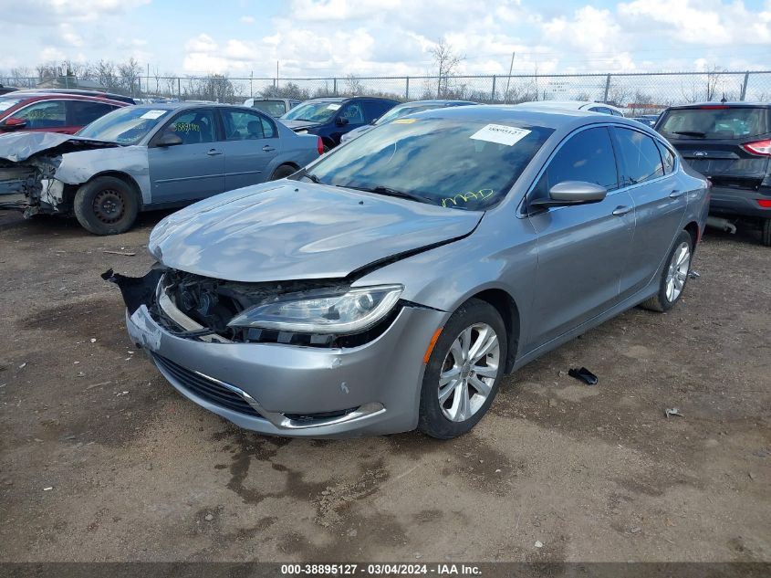 2015 Chrysler 200 Limited VIN: 1C3CCCABXFN714062 Lot: 38895127