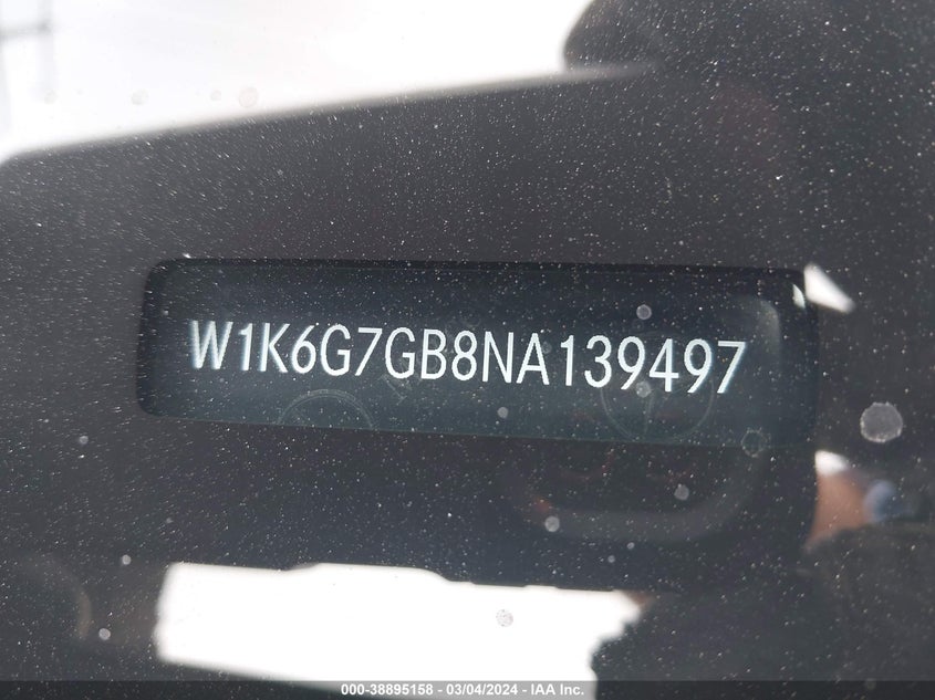 2022 MERCEDES-BENZ S 580 580 4MATIC - W1K6G7GB8NA139497