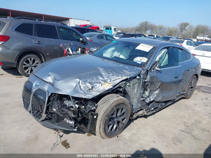 2023 BMW I4 Edrive40 VIN: WBY73AW05PFR09330 Lot: 38895363