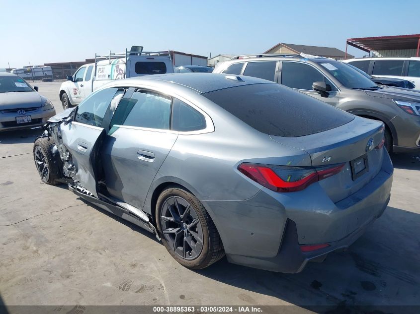 2023 BMW I4 Edrive40 VIN: WBY73AW05PFR09330 Lot: 38895363