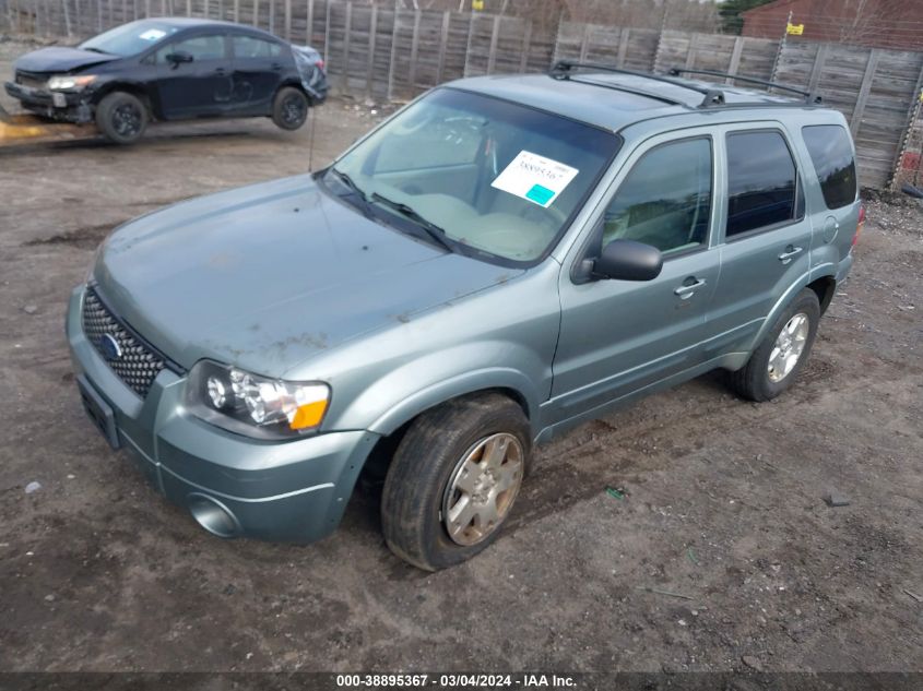 2006 Ford Escape Limited VIN: 1FMYU94156KD54166 Lot: 38895367