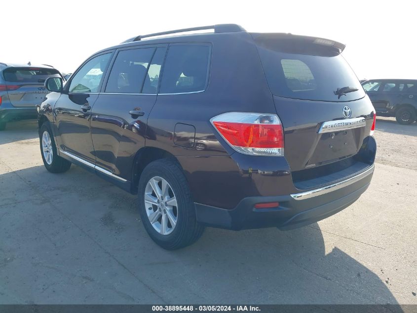 2011 Toyota Highlander Base V6 VIN: 5TDZK3EH1BS037818 Lot: 38895448