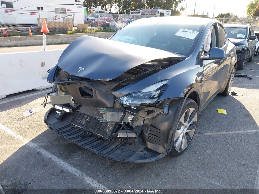 2022 TESLA MODEL Y U   U(VIN: 7SAYGDEE6NF357446