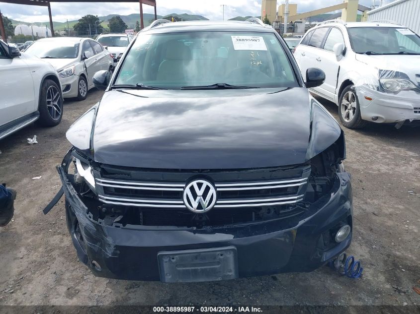 2012 Volkswagen Tiguan Se VIN: WVGBV7AX6CW539802 Lot: 38895987