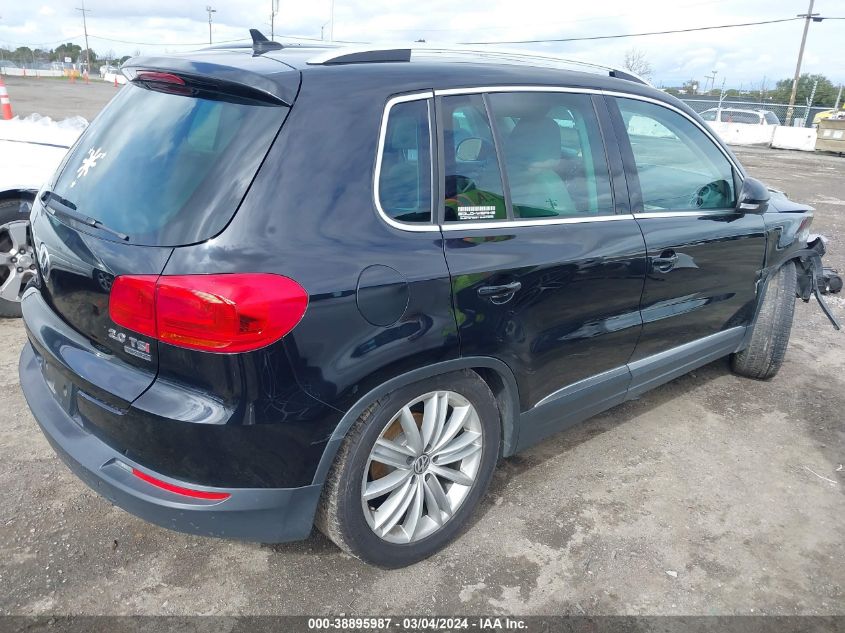 2012 Volkswagen Tiguan Se VIN: WVGBV7AX6CW539802 Lot: 38895987