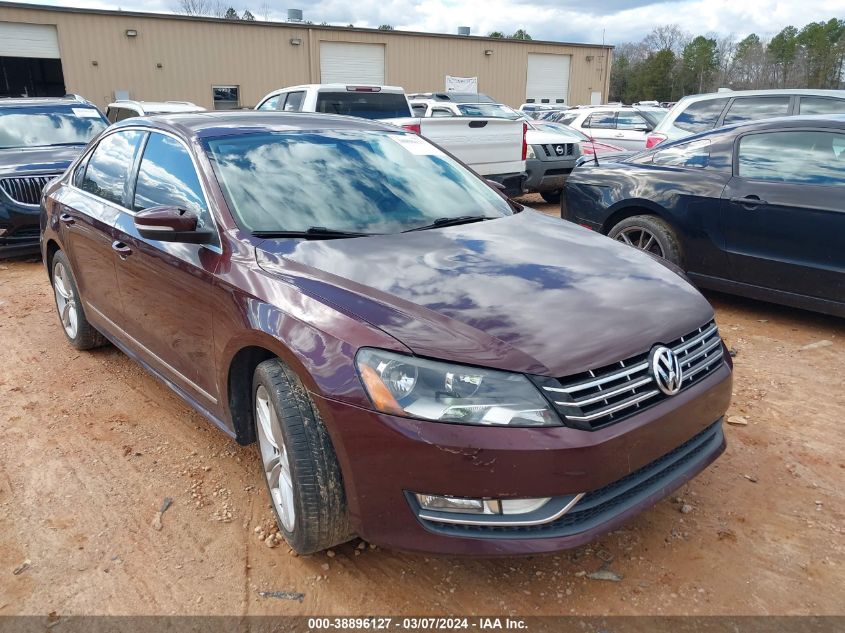 2013 Volkswagen Passat 2.0L Tdi Sel Premium VIN: 1VWCN7A3XDC046159 Lot: 38896127