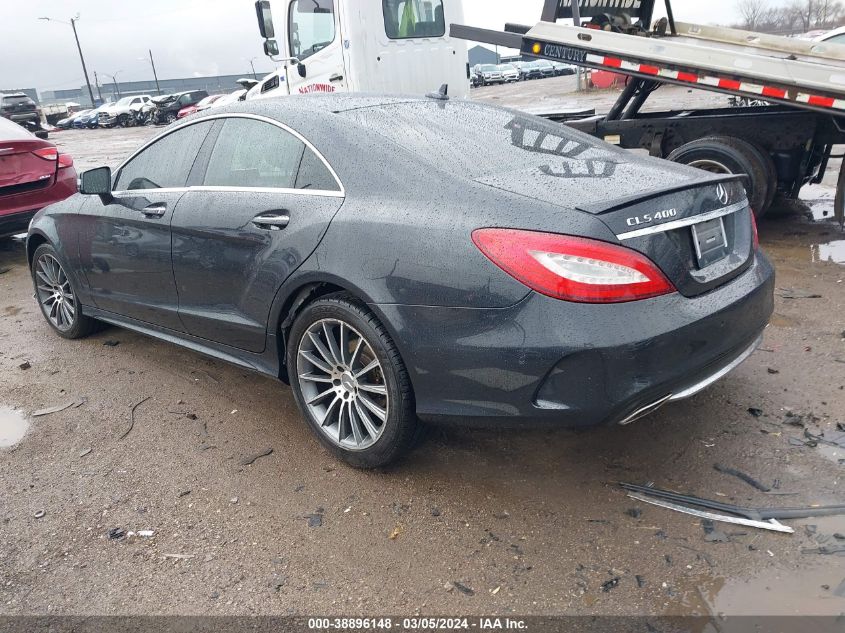 2015 Mercedes-Benz Cls 400 4Matic VIN: WDDLJ6HB4FA134537 Lot: 38896148