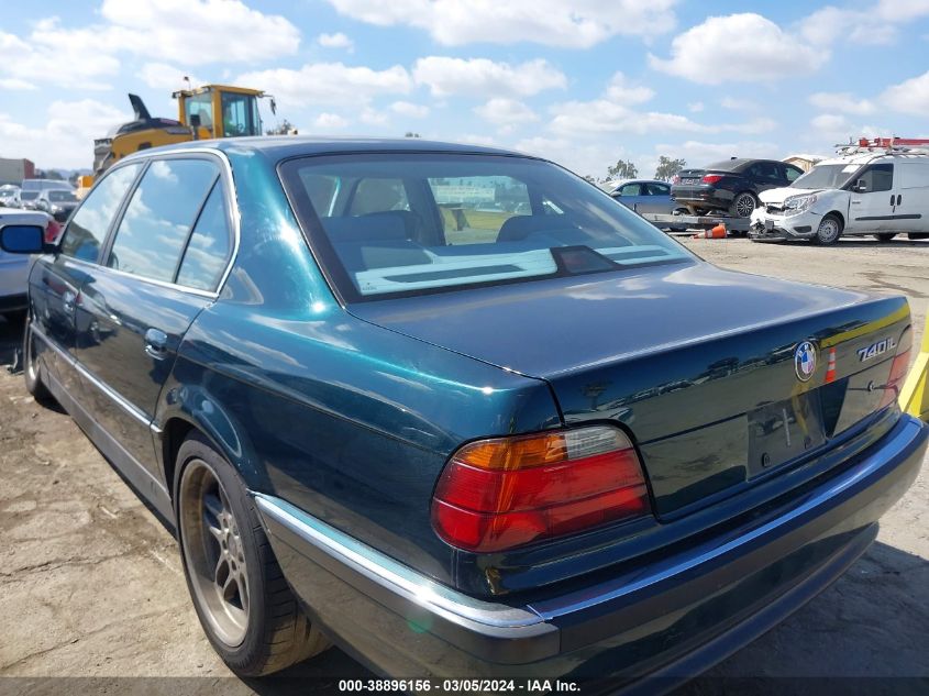 1998 BMW 740Il VIN: WBAGJ8324WDM24867 Lot: 38896156