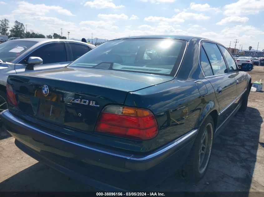 1998 BMW 740Il VIN: WBAGJ8324WDM24867 Lot: 38896156