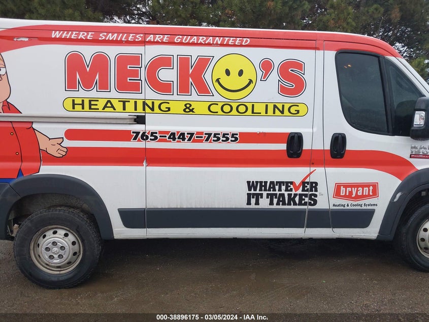 2017 RAM PROMASTER 1500 LOW ROOF 136 WB - 3C6TRVAG7HE547661