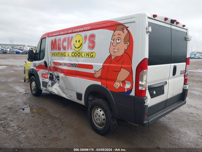 2017 RAM PROMASTER 1500 LOW ROOF 136 WB - 3C6TRVAG7HE547661