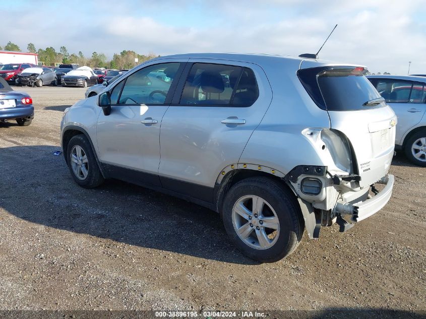 VIN KL7CJKSB4LB323543 2020 CHEVROLET TRAX FWD LS