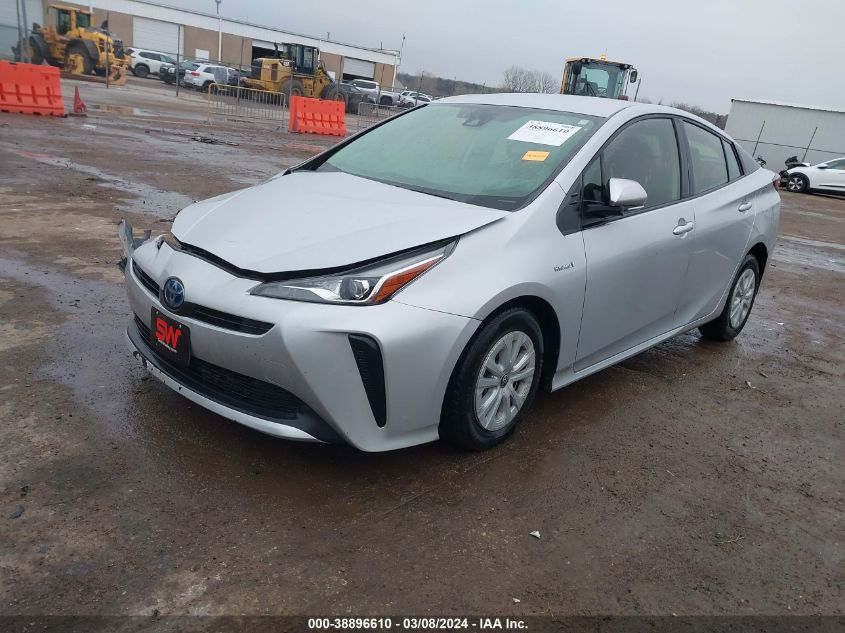 2019 Toyota Prius L Eco VIN: JTDKARFU3K3081100 Lot: 38896610