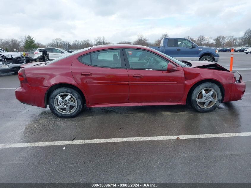 2004 Pontiac Grand Prix Gt2 VIN: 2G2WS522341128893 Lot: 38896714