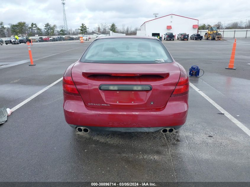 2004 Pontiac Grand Prix Gt2 VIN: 2G2WS522341128893 Lot: 38896714