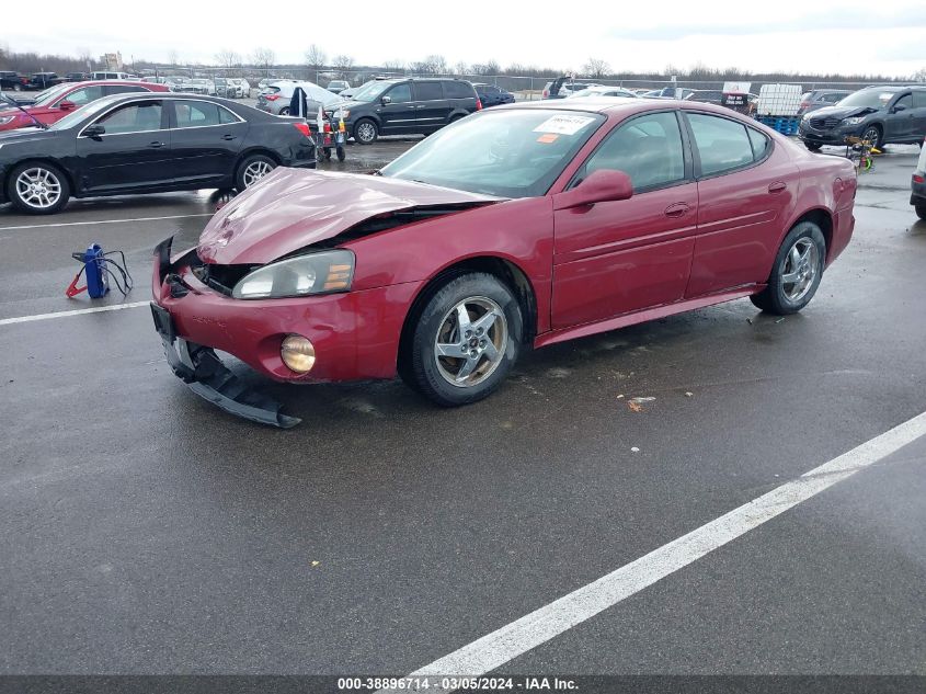 2004 Pontiac Grand Prix Gt2 VIN: 2G2WS522341128893 Lot: 38896714