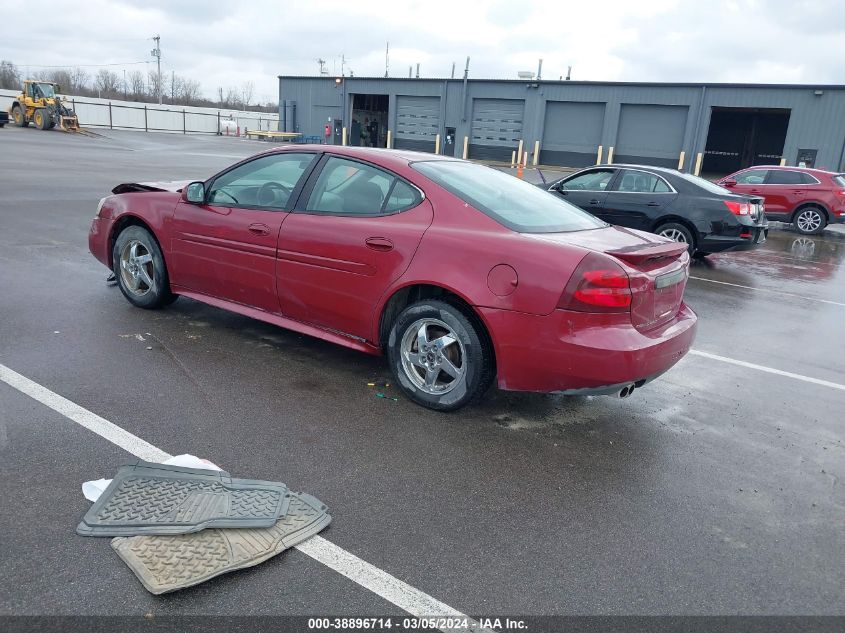 2004 Pontiac Grand Prix Gt2 VIN: 2G2WS522341128893 Lot: 38896714