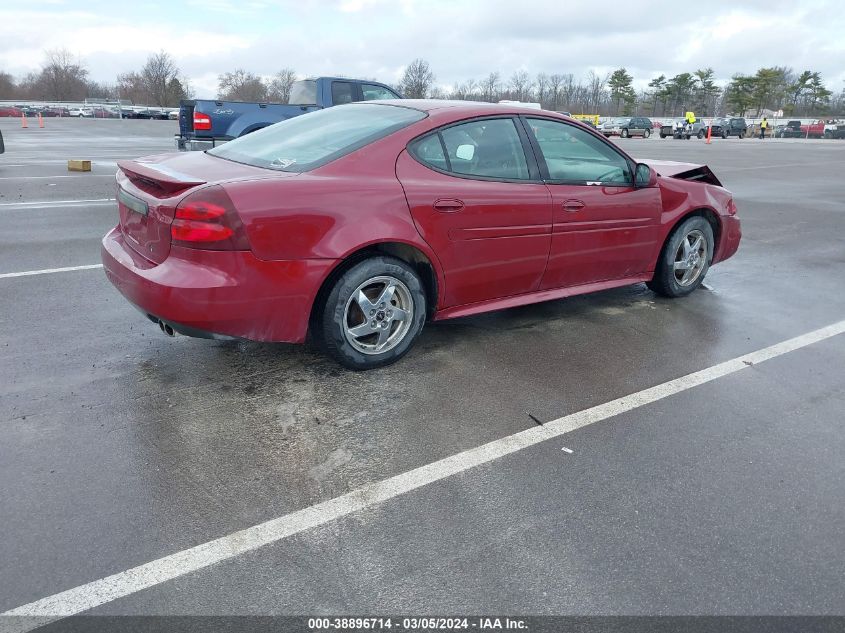 2004 Pontiac Grand Prix Gt2 VIN: 2G2WS522341128893 Lot: 38896714