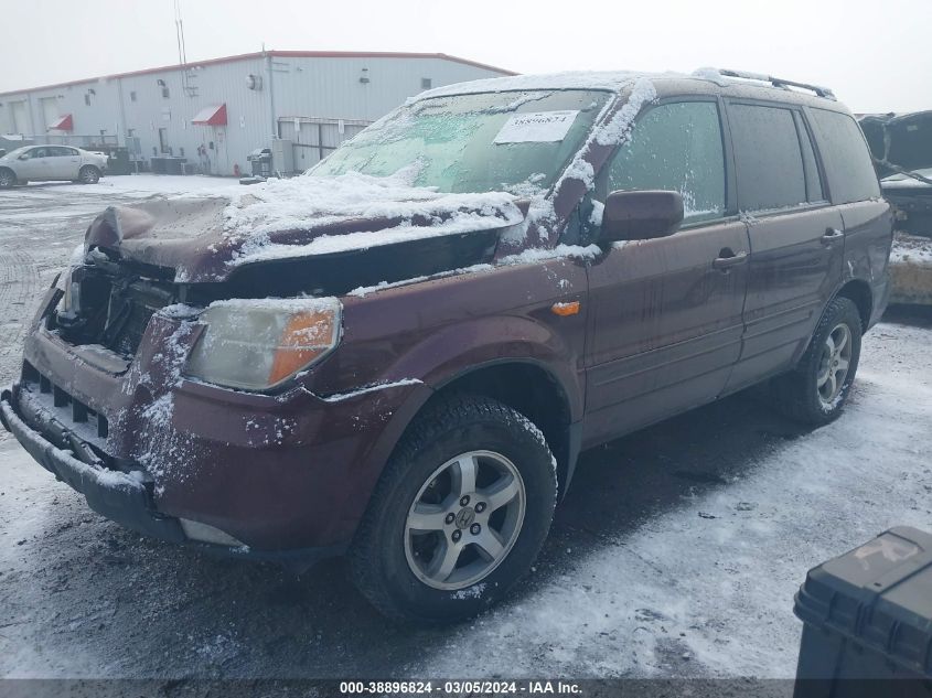 2007 Honda Pilot Ex VIN: 2HKYF18447H531004 Lot: 38896824