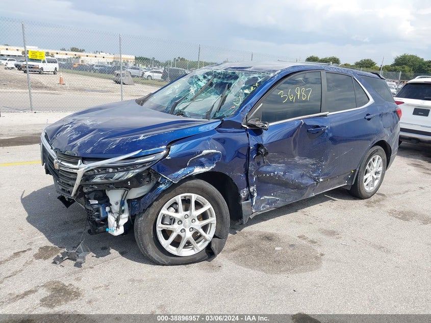 2022 CHEVROLET EQUINOX LT - 3GNAXKEV5NL121530