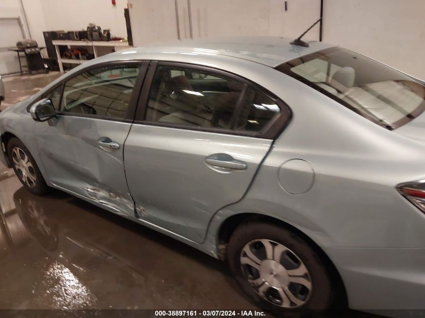 2014 Honda Civic Hybrid VIN: 19XFB4F24EE001770 Lot: 38897161