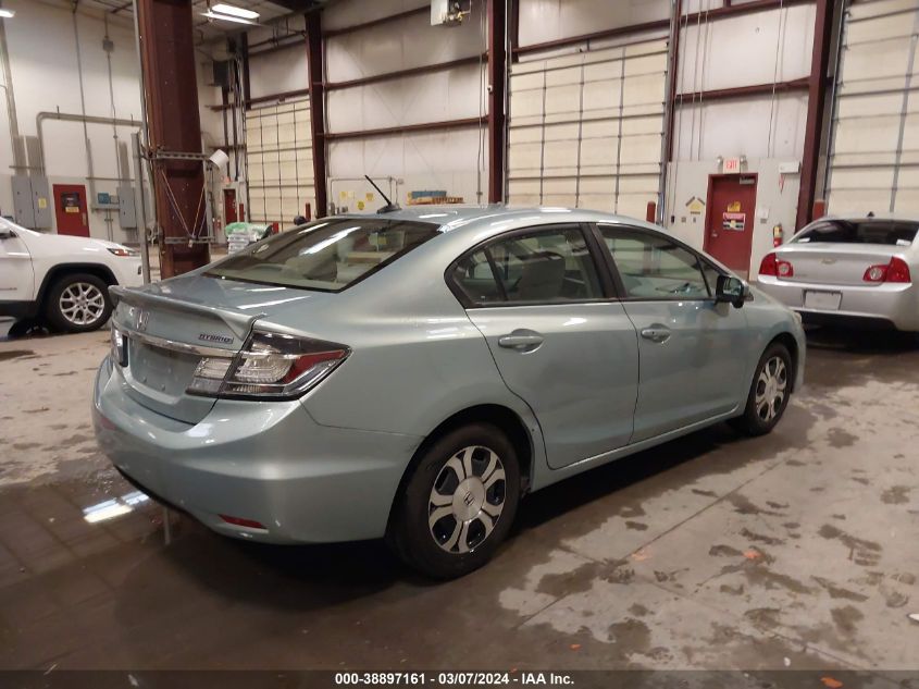 2014 Honda Civic Hybrid VIN: 19XFB4F24EE001770 Lot: 38897161