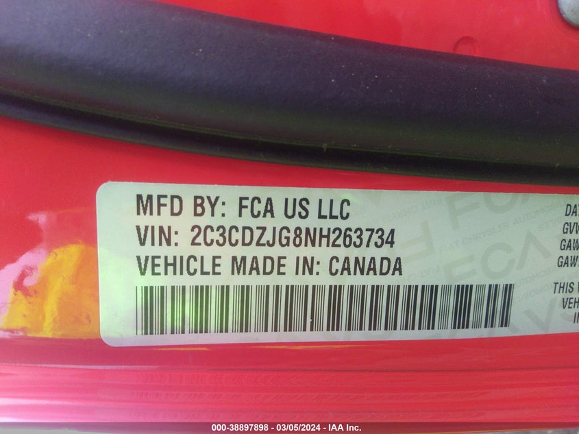 2022 DODGE CHALLENGER GT - 2C3CDZJG8NH263734