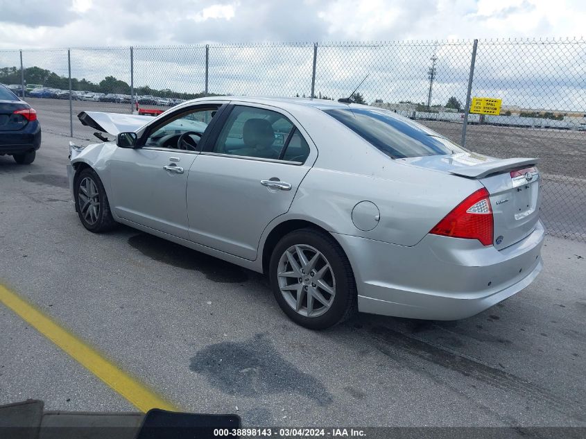 2012 Ford Fusion Sel VIN: 3FAHP0JA3CR444036 Lot: 38898143