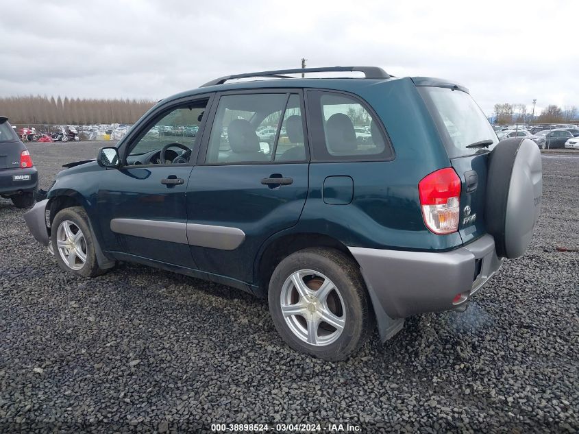 2003 Toyota Rav4 VIN: JTEHH20V530189036 Lot: 38898524