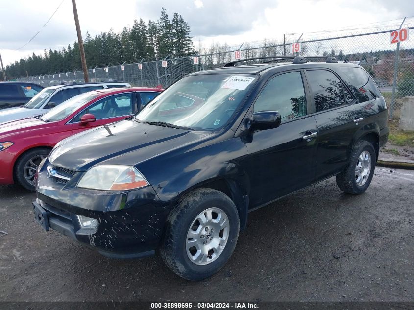 2002 Acura Mdx VIN: 2HNYD18482H509170 Lot: 38898695