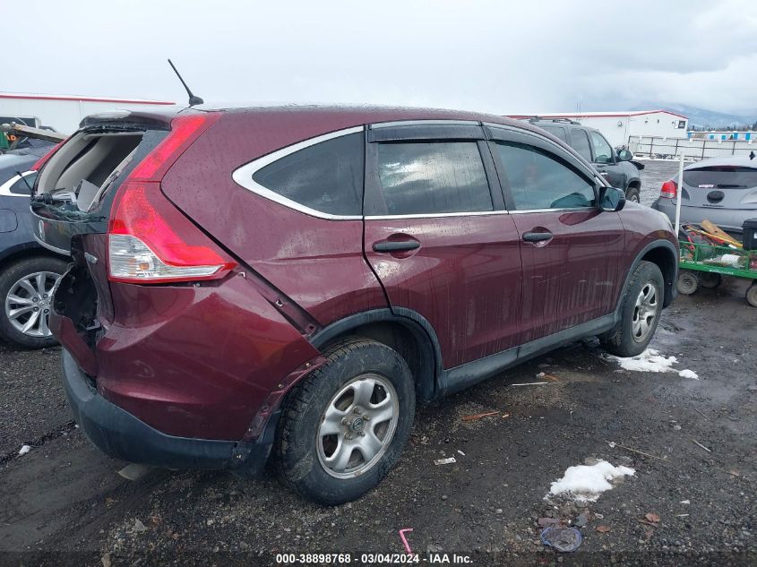 2013 Honda Cr-V Lx VIN: 5J6RM4H35DL024780 Lot: 38898768