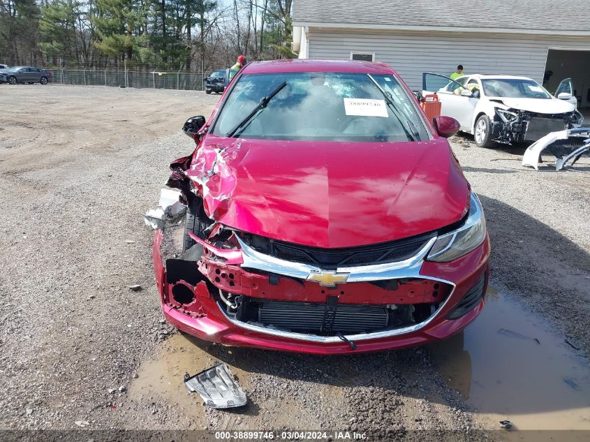 2019 Chevrolet Cruze Lt VIN: 3G1BE6SM9KS599997 Lot: 38899746