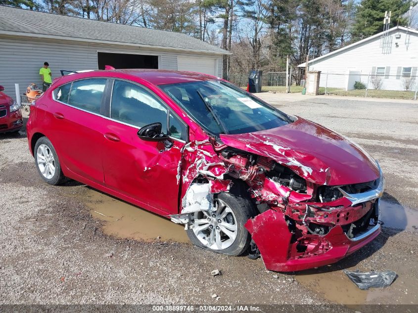 2019 Chevrolet Cruze Lt VIN: 3G1BE6SM9KS599997 Lot: 38899746